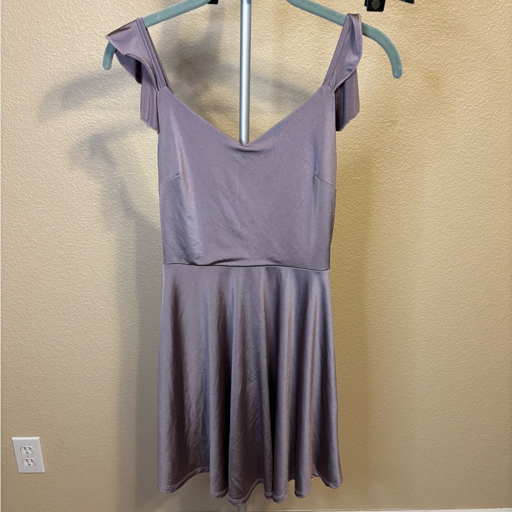 Elegant Lavender Y2K Dress